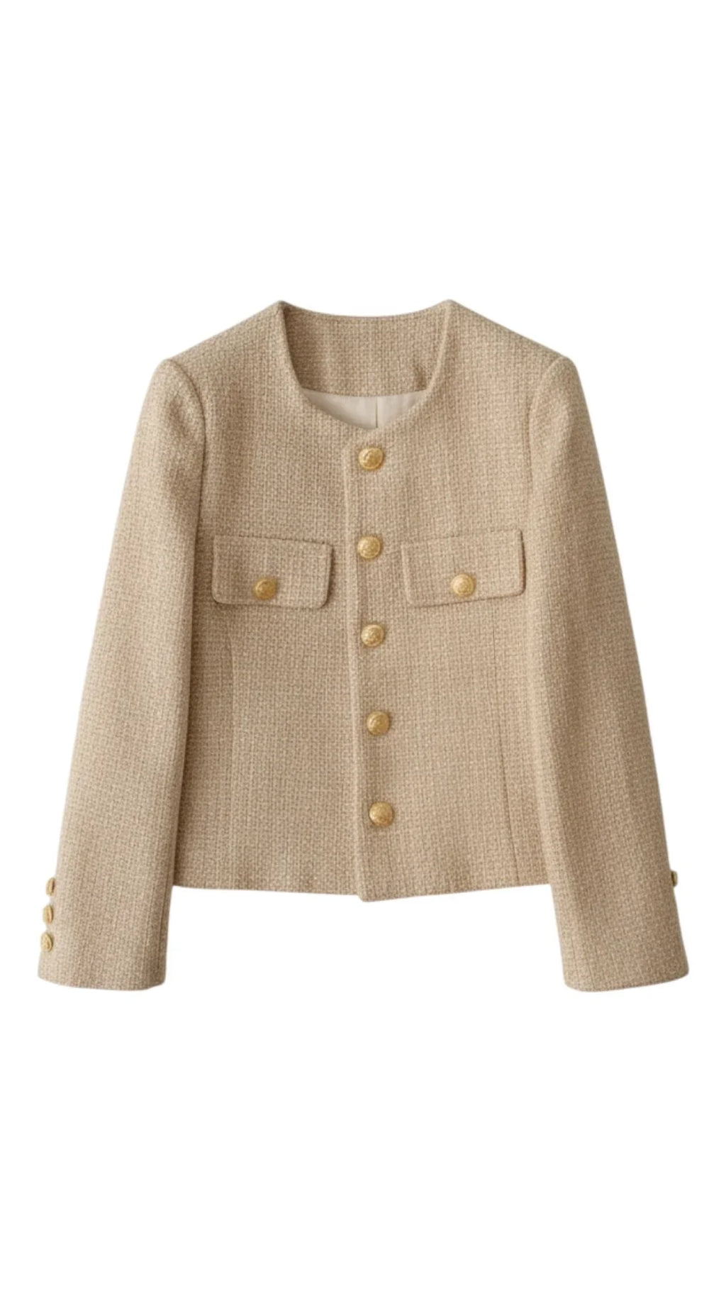 GIACCA DONNA IN TESSUTO RAFFINATO CON BOTTONI