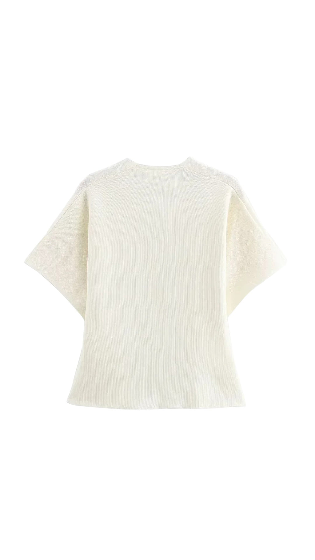 Cárdigan Elegante de Punto Blanco para Mujer