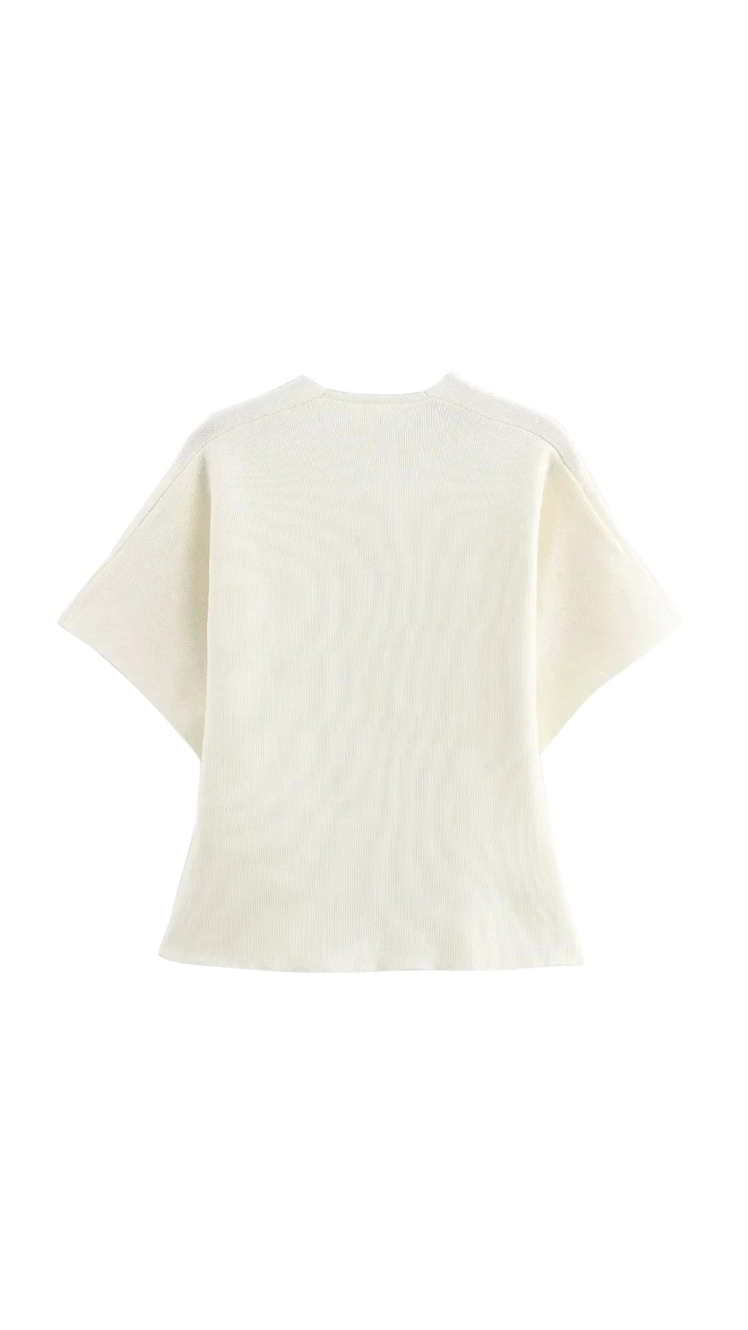 Cárdigan Elegante de Punto Blanco para Mujer