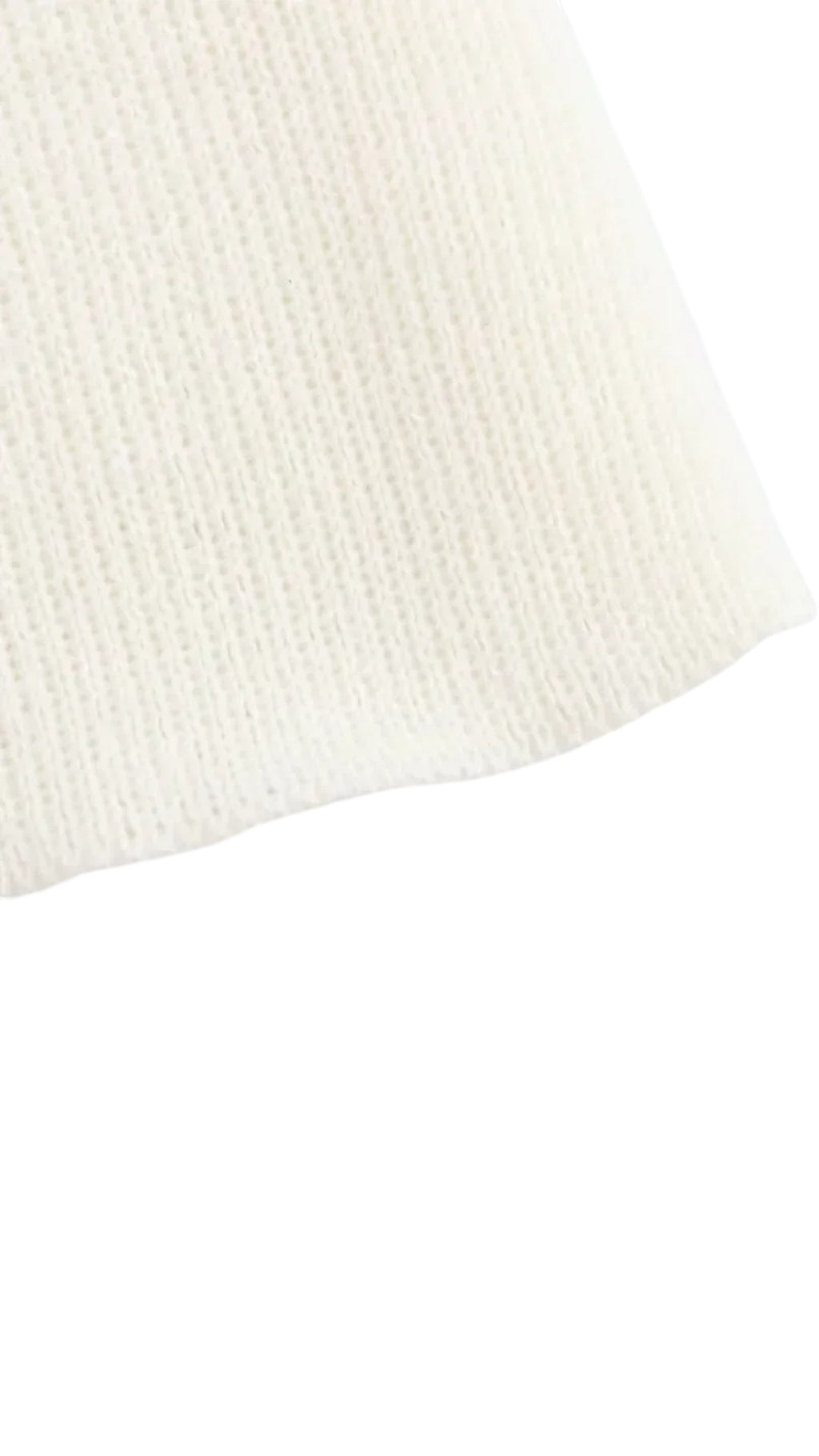 Cárdigan Elegante de Punto Blanco para Mujer