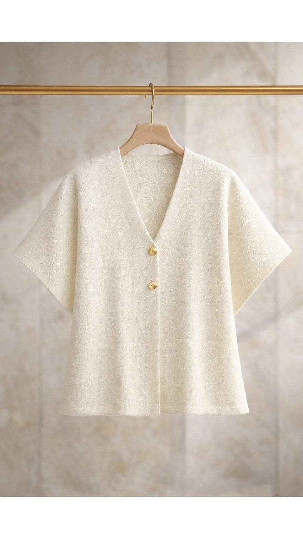 Cárdigan Elegante de Punto Blanco para Mujer