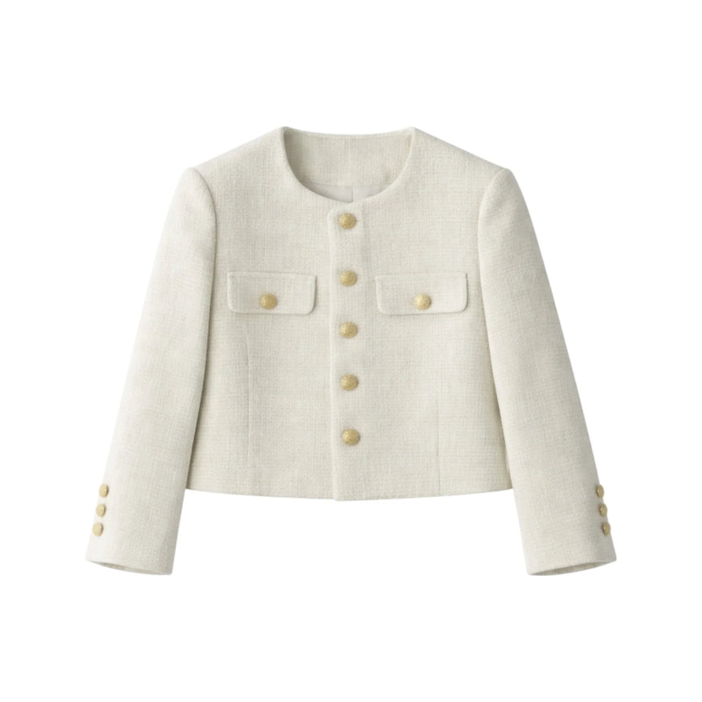 GIACCA DONNA IN TESSUTO RAFFINATO CON BOTTONI