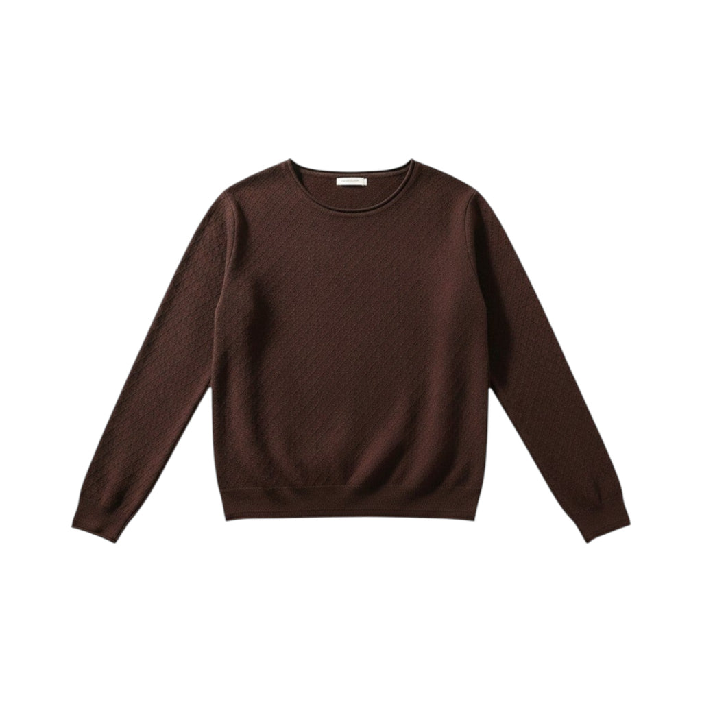 Maglione Da Donna in Cotone 100% con Texture a Rombi