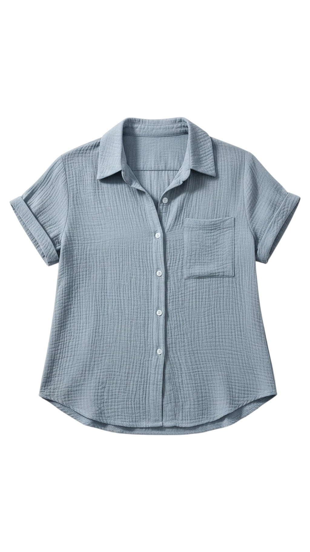 Camicetta elegante casual in cotone a maniche corte